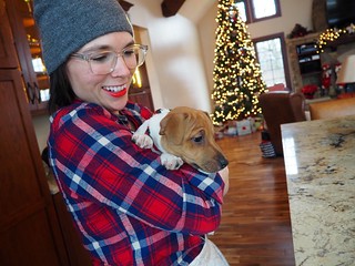 Kari and mom's puppy