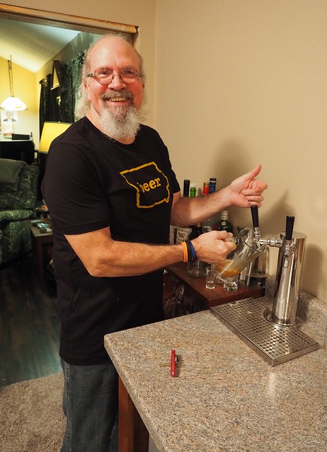 Beer on tap in the living room!