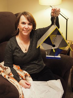 A handmade birdhouse from my aunt Vicki