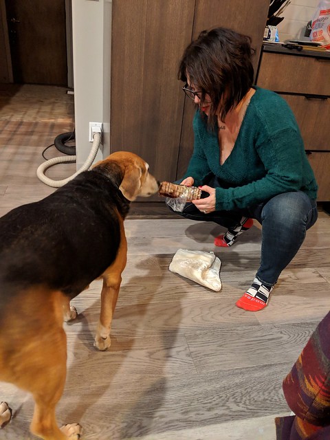 Garth gets a beef trache in his stocking