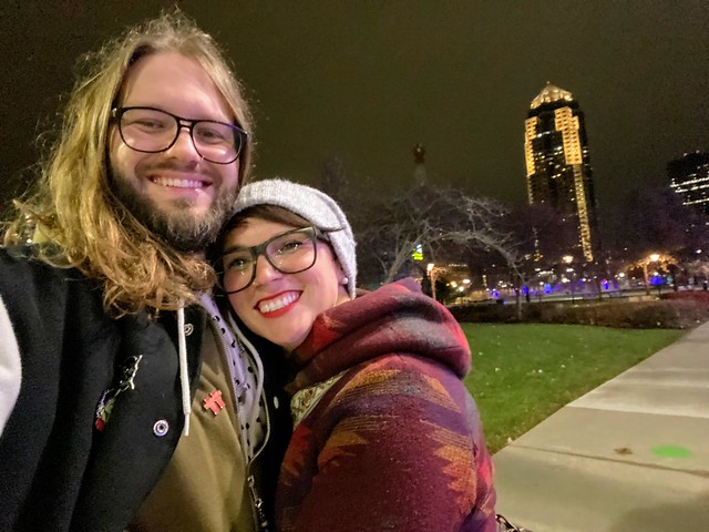 Walkin to dinner after Freddy Gazzo