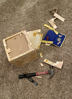 Man crate demolition