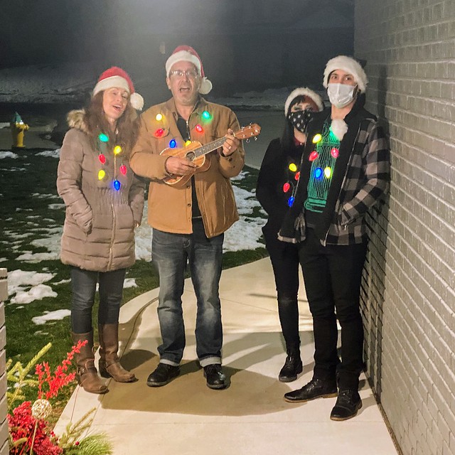 They brought us enchiladas. They're really great family to have.