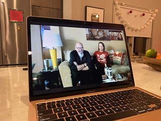 Facetimin with Kari's folks