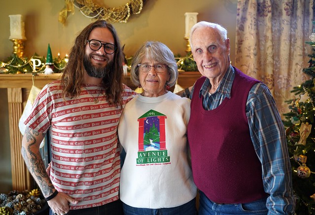 Hangin with grandma and grandpa