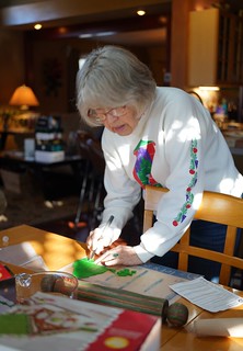 Betty Brooks - Grandma making doors and windows