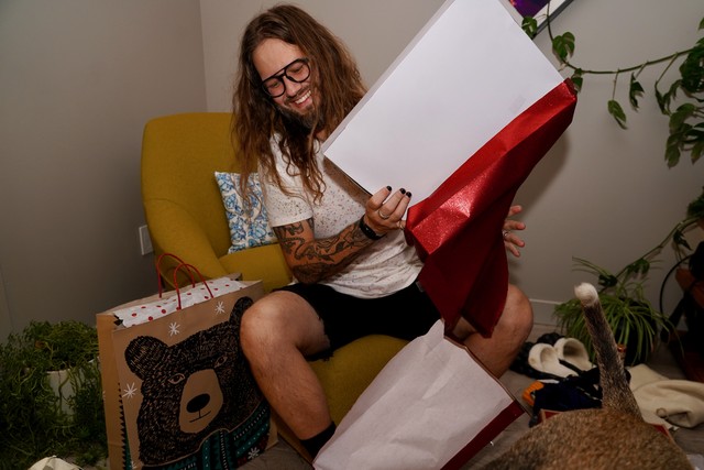 We also both got each other sweaters...