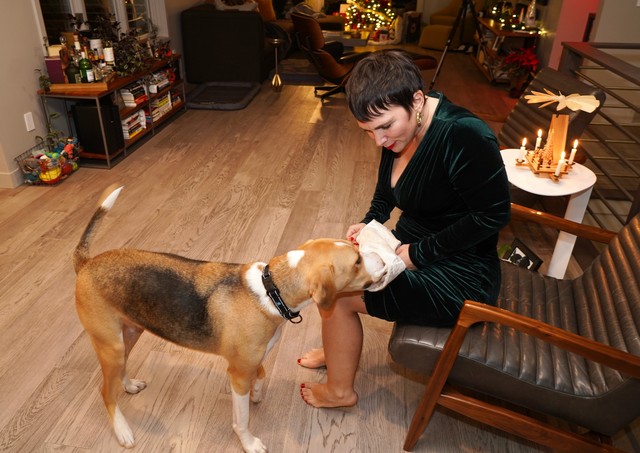Durby gets to open his stocking