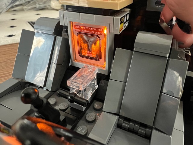 Lit up flux capacitor