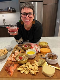 She's ready to decorate