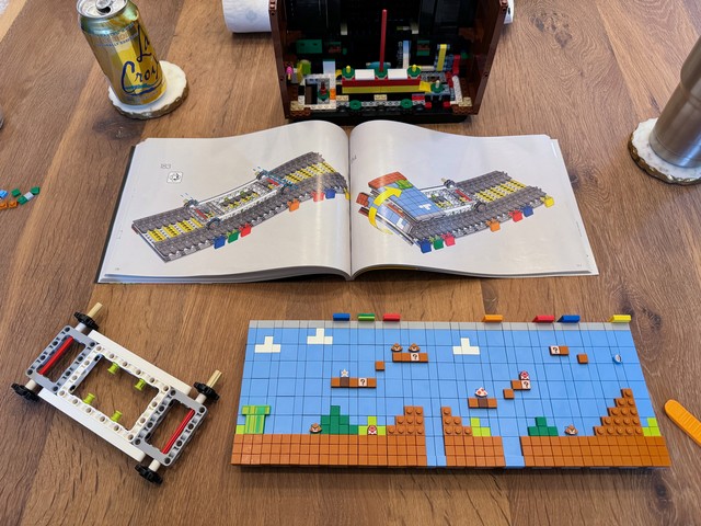 Super Mario Brothers screen mosaic built