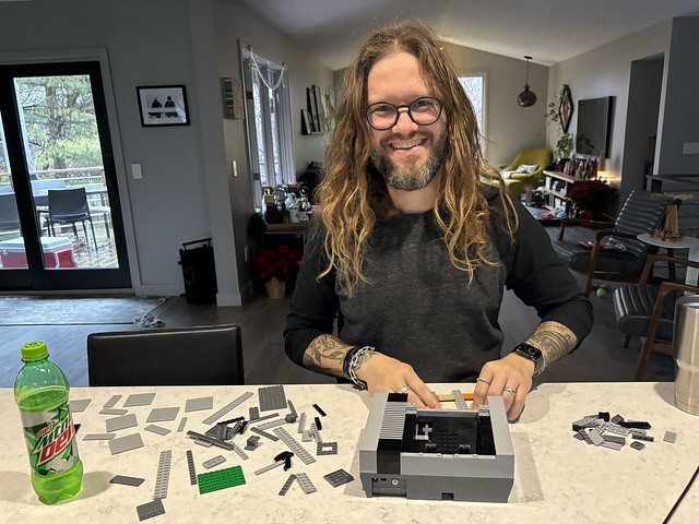 Building Legos on Christmas morning. Oh yeah.