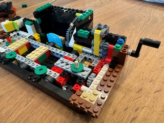 Got the gearing built to drive my lil mario brothers screen