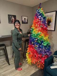 Christmas - Kari picked up a second Christmas tree