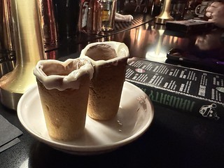 Drinks - These cups are cookies. With booze in them.