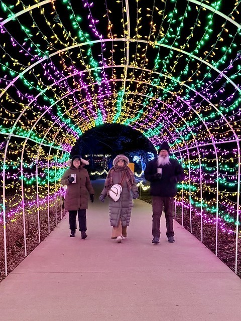 Walking through the lights