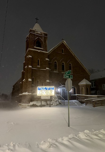 Winter weather church