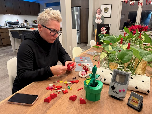 We happened to get each other Nintendo themed lego sets this year