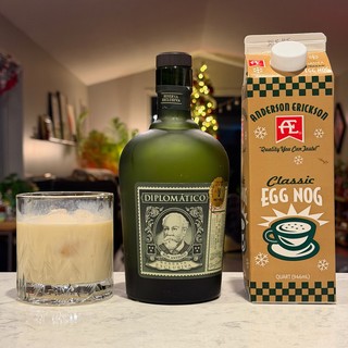 Drinks - Diplomatico and Anderson Erickson Egg Nog