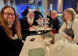 Derek Brooks and Kari Brooks - Quick stop at Contrary before dinner