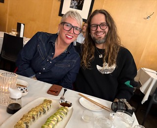 Derek Brooks and Kari Brooks - Reynolds family Christmas sushis