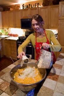 Preppin the enchilada guts