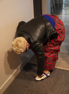 Goin to get some Christmas Eve brunch with this fancy lady