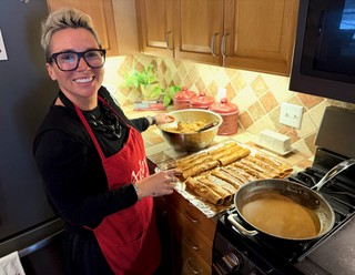 A tray of enchiladas
