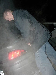 Are you peeing on the car!?