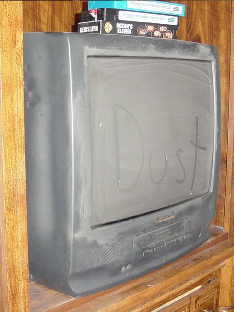 Kelly's dusty TV