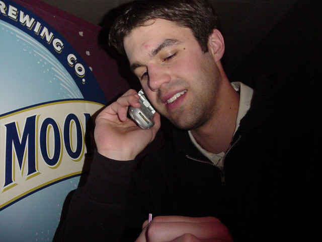 Josh on a Cell Phone, haha