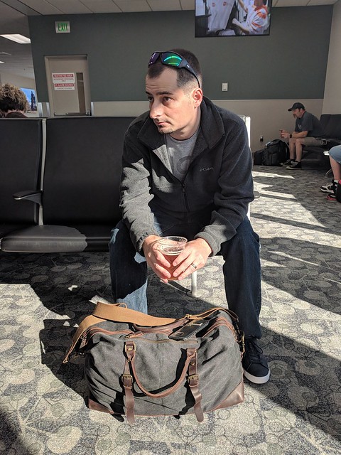 Havin an airport beer