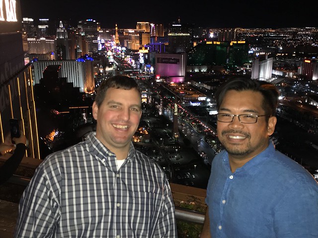 Chuck and Nathan on top of the Mandalay Bay