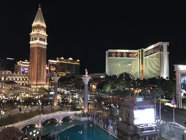Looking out from the Venetian