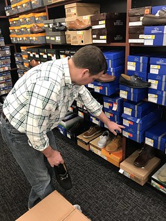 Chuck McGrane - Doin some shoe shoppin after Chuck forgot to pack shoes to go clubbin in