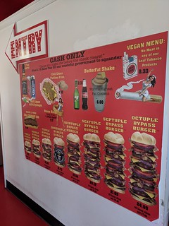 Walking into the Heart Attack Grill. At this point, we had no idea what we were getting ourselves...