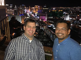 Chuck McGrane - Chuck and Nathan on top of the Mandalay Bay