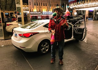 We were "lucky" enough to get the "Juggling Taxi"