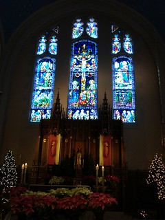 The front of the church