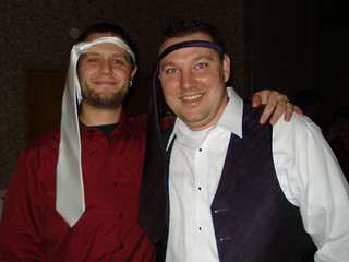 I was apparently supposed to have a tie on my head, ha