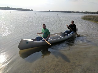 Chuck McGrane - Takin Josh's canoe out for a lil paddle