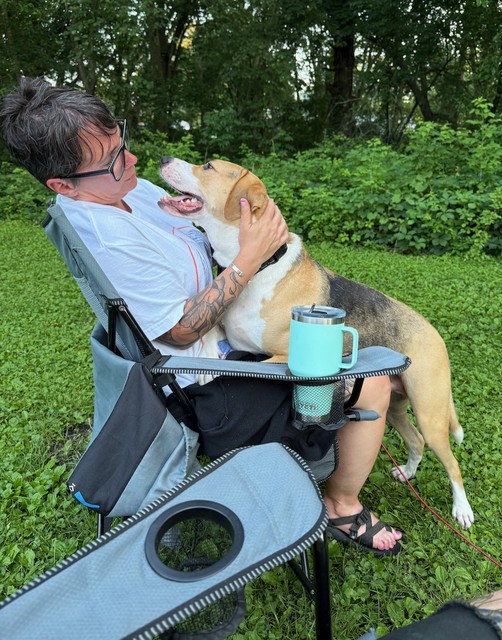 Really enjoying himself