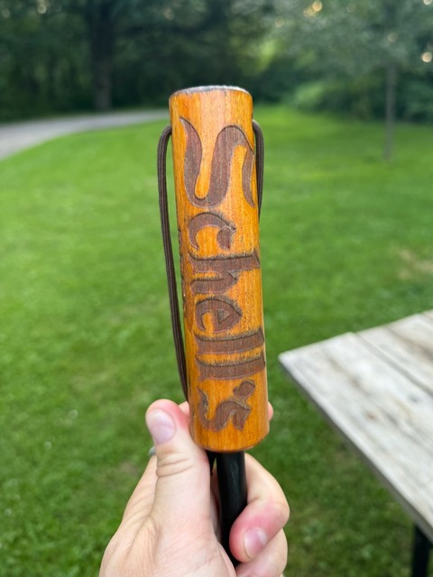 Made friends with our neighbors at camp. He is from New Ulm, and this is his fire Poker