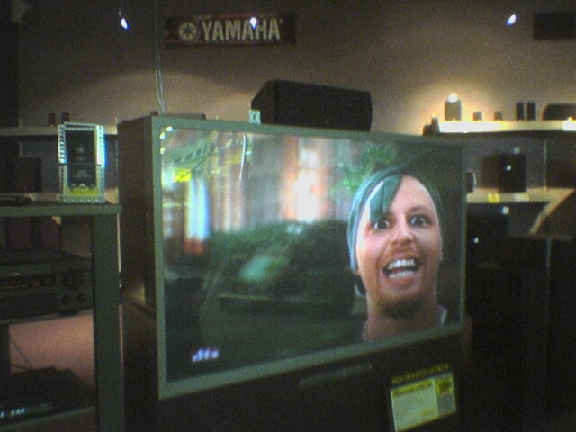 Twiztid on a TV at Best Buy