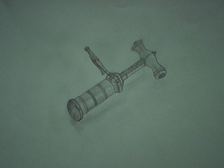 Art - My attempt to draw an antique corkscrew