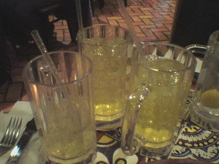 Drinks - I kept hiding my Mello Yellos under the table - so the waitress kept bringing more