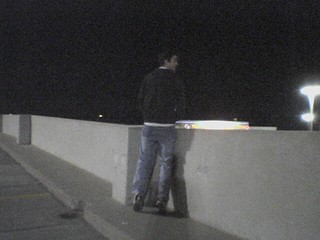 Josh on his tippy toes