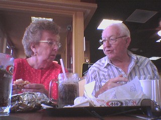 These old people sat with Vic and I at A&W