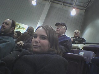 Kari at a Rough Riders Game