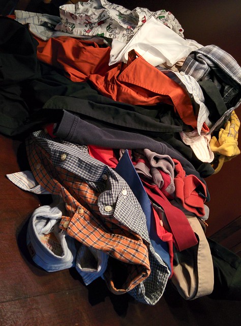 Just cleaned 35 more dress shirts out of my closet. Goodwill bound.